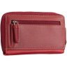 Червоний жіночий гаманець середнього розміру з натуральної шкіри на блискавці Visconti Aruba 69291 - 13