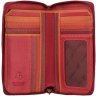 Красный женский кошелек среднего размера из натуральной кожи на молнии Visconti Aruba 69291 - 14