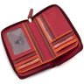 Красный женский кошелек среднего размера из натуральной кожи на молнии Visconti Aruba 69291 - 7
