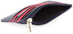 Разноцветный кожаный мини-картхолдер компактного размера KARYA (15526)