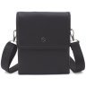 Классическая мужская наплечная сумка из фактурной кожи черного цвета H.T. Leather 69791 - 4