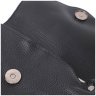 Черная кожаная женская сумка на плечо с клапаном на магнитной кнопке Vintage 2422254 - 6