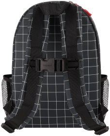 Рюкзак молодіжний, анатомічний, чорного кольору у велику клітинку Bagland 111392