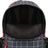 Рюкзак молодежный, анатомический, черного цвета в большую клетку Bagland 111392 modnotak фото - 3
