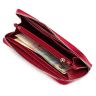 Червоний гаманець ручної роботи на блискавки Grande Pelle (13095) - 5