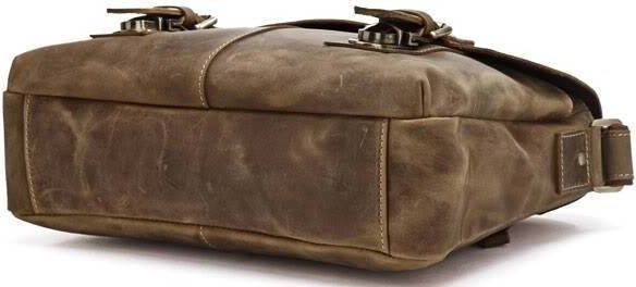Винтажная наплечная сумка - мессенджер с клапаном VINTAGE STYLE (14118)
