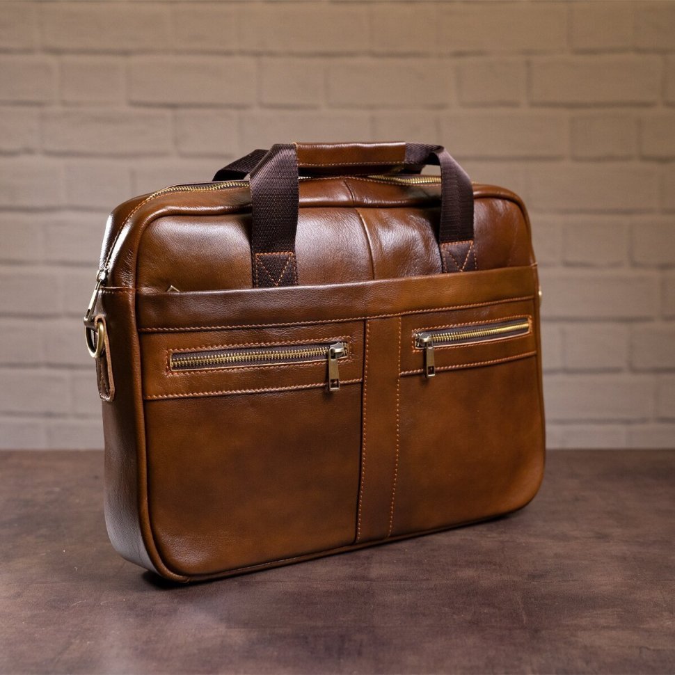 Стильная мужская деловая сумка под ноутбук и бумаги А4 формата VINTAGE STYLE (14626) modnotak фото №4