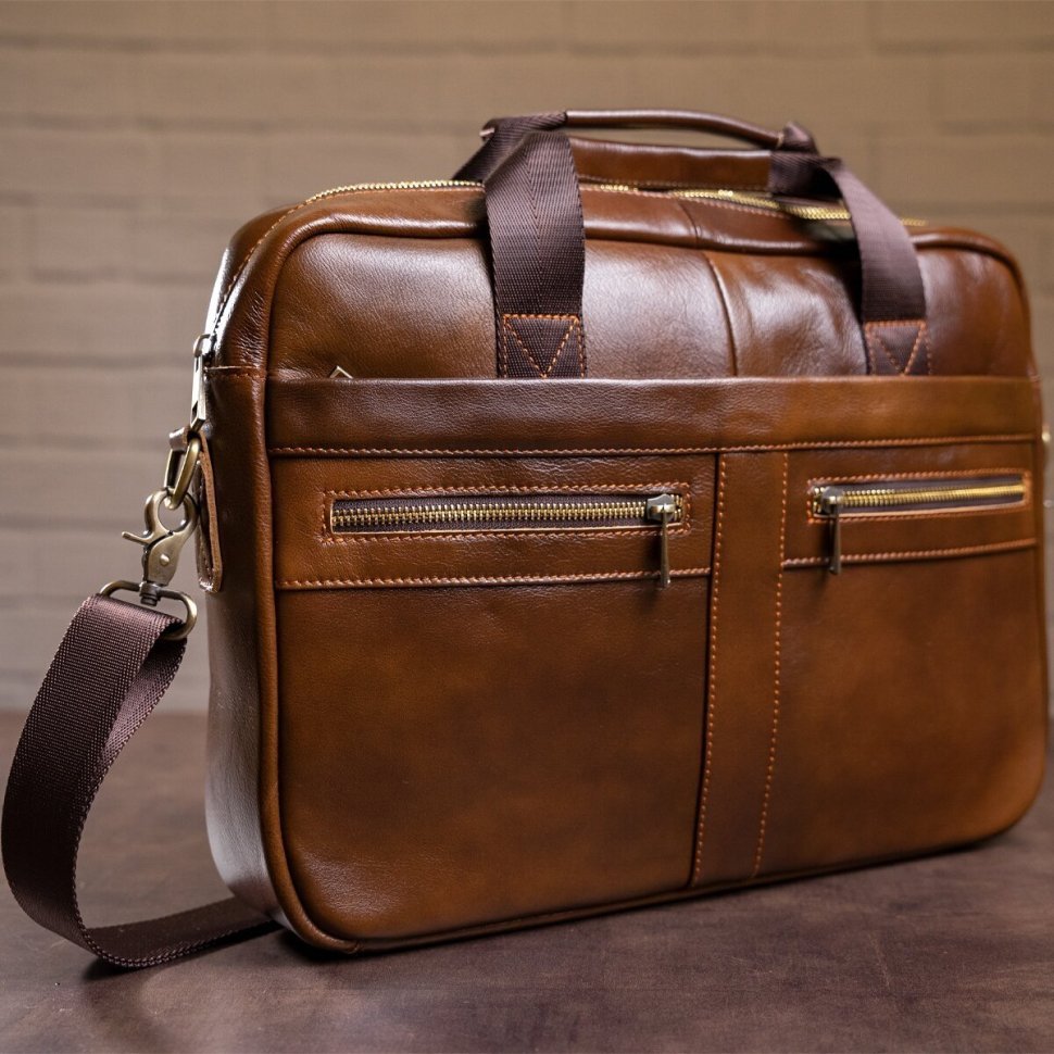 Стильная мужская деловая сумка под ноутбук и бумаги А4 формата VINTAGE STYLE (14626) modnotak фото №6