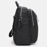 Чорний жіночий текстильний рюкзак середнього розміру на дві блискавки Monsen 71792 - 3
