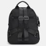 Чорний жіночий текстильний рюкзак середнього розміру на дві блискавки Monsen 71792 - 4