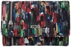 Яскравий жіночий гаманець із натуральної шкіри Desisan 81792 (різнокольоровий)