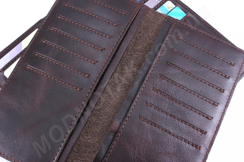 Купюрник шкіряний коричневого кольору - ST Leather (18005)