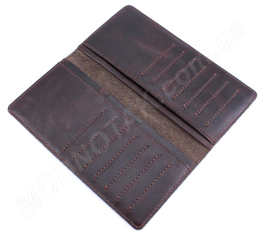 Купюрник кожаный коричневого цвета - ST Leather (18005)