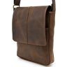 Мужская винтажная сумка формата A5 из натуральной кожи через плечо TARWA (19633) - 1