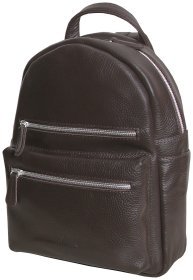 Городской повседневный женский рюкзак из кожи коричневого цвета Vip Collection 102392