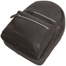 Міський повсякденний жіночий рюкзак зі шкіри коричневого кольору Vip Collection 102392