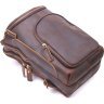 Чоловіча сумка-рюкзак коричневого кольору з вінтажної шкіри Vintage (2421303) - 3