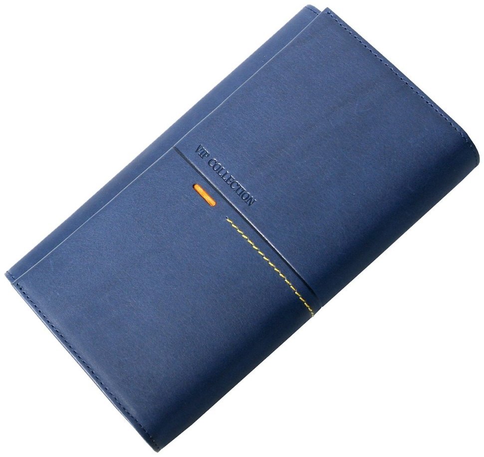 Жіночий гаманець Beverly Hills синього кольору з натуральної шкіри Vip Collection 102692 фото №1 Жіночий гаманець Beverly Hills синього кольору з натуральної шкіри Vip Collection 102692 modnotak фото №1