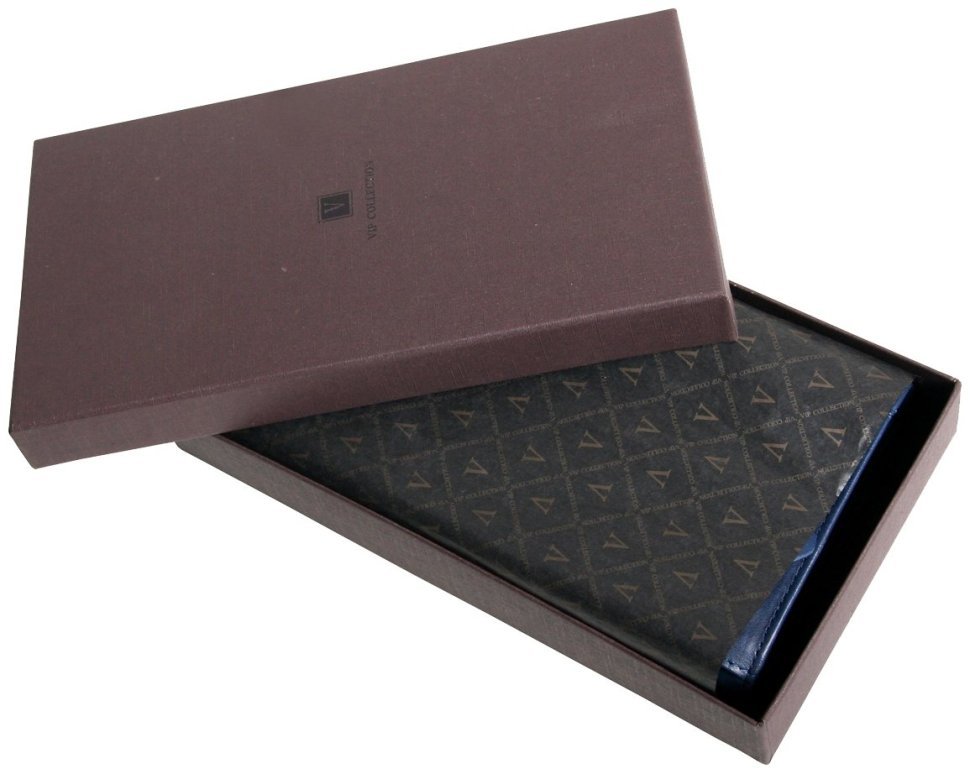 Жіночий гаманець Beverly Hills синього кольору з натуральної шкіри Vip Collection 102692 фото №4 Жіночий гаманець Beverly Hills синього кольору з натуральної шкіри Vip Collection 102692 modnotak фото №4