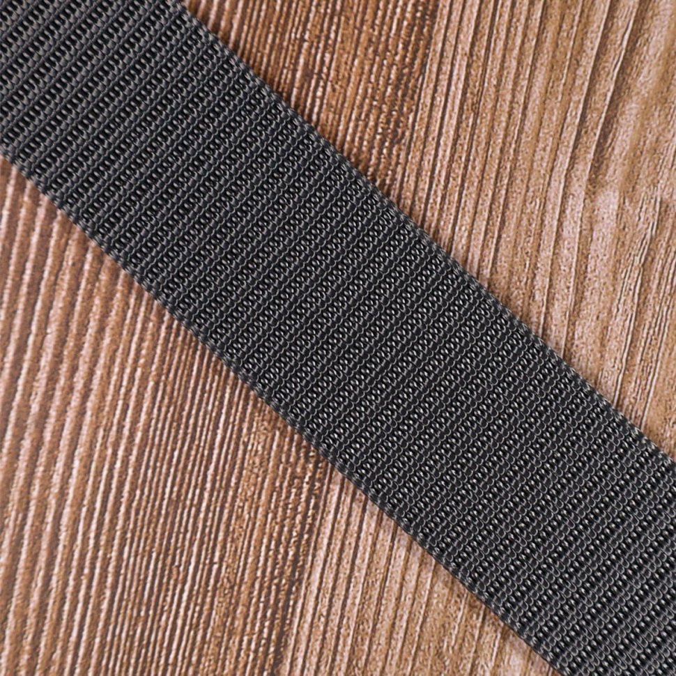 Практичний чоловічий ремінь із сірого текстилю з металевою пряжкою Vintage (2420597)