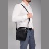 Вместительная мужская сумка-планшет через плечо из натуральной кожи на два отдела Tiding Bag (15834) - 2