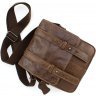Шкіряна недорога чоловіча сумка вантажного стилю (під старовину) Leather Collection (10365) - 5