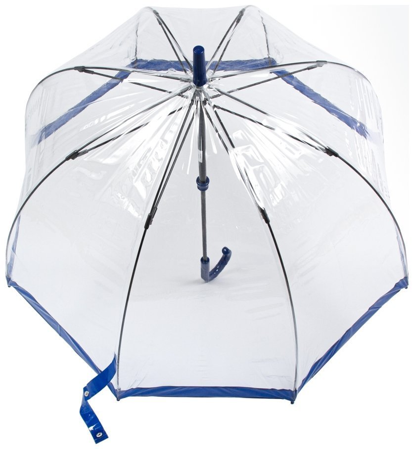 Зонт-трость женский Fulton Birdcage-1 L041 Navy (Механика, прозрачный с синими вставками) 93792 modnotak фото №5