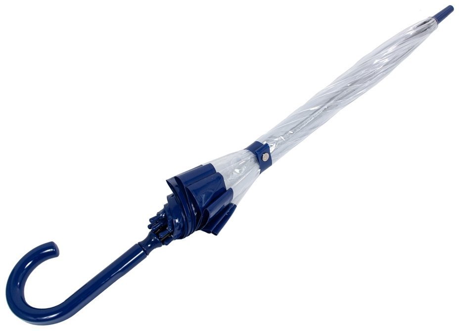 Зонт-трость женский Fulton Birdcage-1 L041 Navy (Механика, прозрачный с синими вставками) 93792 modnotak фото №7