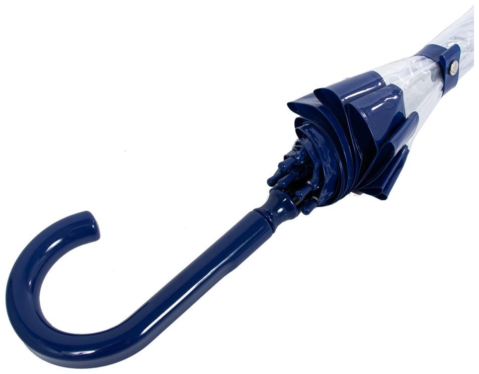 Зонт-трость женский Fulton Birdcage-1 L041 Navy (Механика, прозрачный с синими вставками) 93792 modnotak фото №8