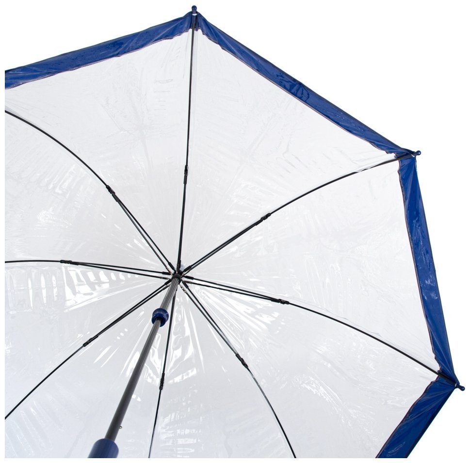 Зонт-трость женский Fulton Birdcage-1 L041 Navy (Механика, прозрачный с синими вставками) 93792 modnotak фото №9