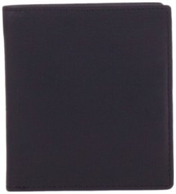 Вертикальное мужское портмоне из гладкой кожи без застежки Smith & Canova Romano 93892 черного цвета