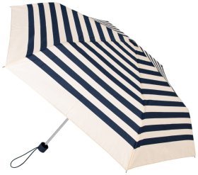 Женский складной зонт Incognito-6 L923 Nautical Stripe (механика, белый с синими полосами) 93992