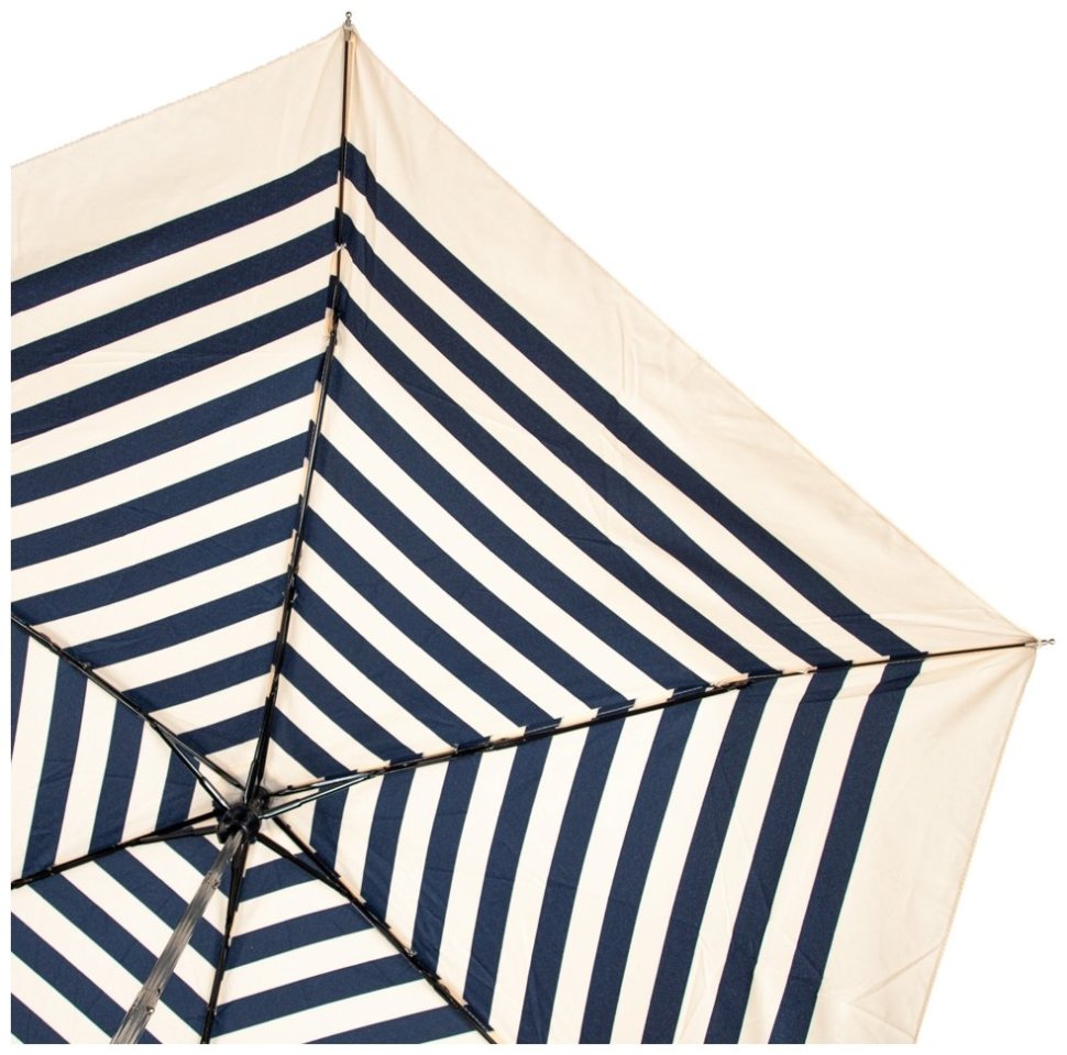 Женский складной зонт Incognito-6 L923 Nautical Stripe (механика, белый с синими полосами) 93992 modnotak фото №6