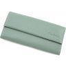 Блідо-зелений місткий гаманець з натуральної шкіри Tony Bellucci (10824) - 3