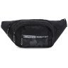 Мужская поясная сумка из прочного текстиля черного цвета Monsen 104492 modnotak фото - 1