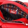 Червона повсякденна жіноча сумка на плече великого розміру зі шкіри флотар KARYA (2420878) - 5