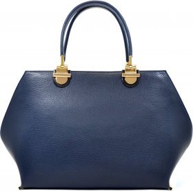 Жіноча велика сумка синього кольору з фактурної шкіри Desisan (19142) - 2