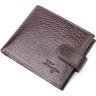 Шкіряне чоловіче портмоне коричневого кольору турецького виробництва KARYA (2421078) - 1