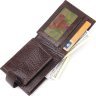 Шкіряне чоловіче портмоне коричневого кольору турецького виробництва KARYA (2421078) - 6