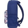 Молодіжний рюкзак синього кольору з текстилю з принтом Bagland (55492) - 2