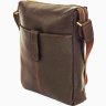 Кожаная наплечная сумка коричневого цвета VATTO (11933) - 3