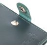 Невеликий тонкий шкіряний портмоне з гладкої шкіри зеленого кольору Shvigel (2416511) - 3
