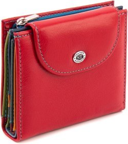 Червоний жіночий гаманець із натуральної шкіри з магнітною фіксацією ST Leather 1767292