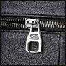 Середня чоловіча шкіряна сумка-планшет чорного кольору на одну блискавку Tiding Bag 77492 - 4