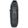Середня чоловіча шкіряна сумка-планшет чорного кольору на одну блискавку Tiding Bag 77492 - 5