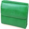 Яскравий зелений жіночий гаманець зі шкірозамінника на кнопці MD Leather (21540) - 1