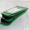 Яскравий зелений жіночий гаманець зі шкірозамінника на кнопці MD Leather (21540) - 5