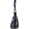 Жіноча сумка з натуральної шкіри з принтом квітів Desisan (7146-415) - 3