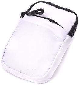 Компактная текстильная слинг-сумка белого цвета для путешествий Vintage 2422867