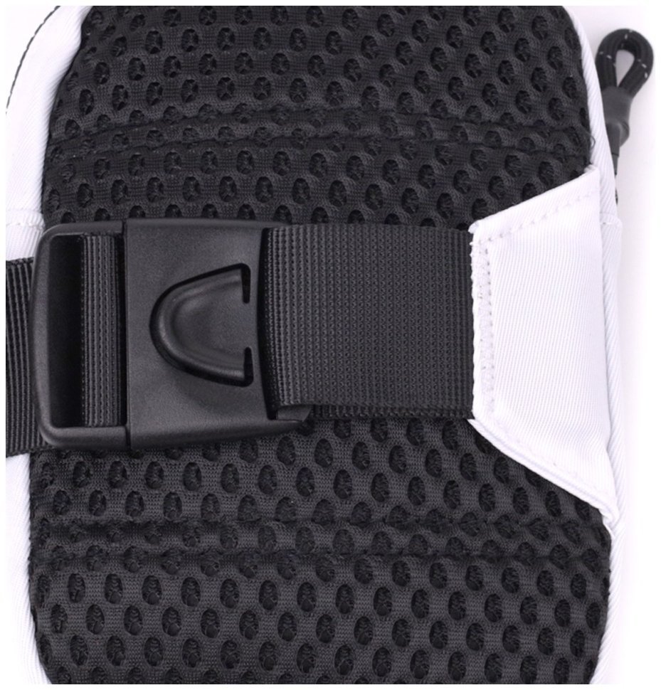 Компактная текстильная слинг-сумка белого цвета для путешествий Vintage 2422867 modnotak фото №5